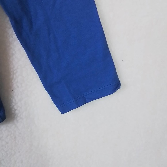 Carter's Kid Long Sleeve Cotton T-Shirt Girl's Size 12 Blue w/ Space Theme - Picture 6 of 10